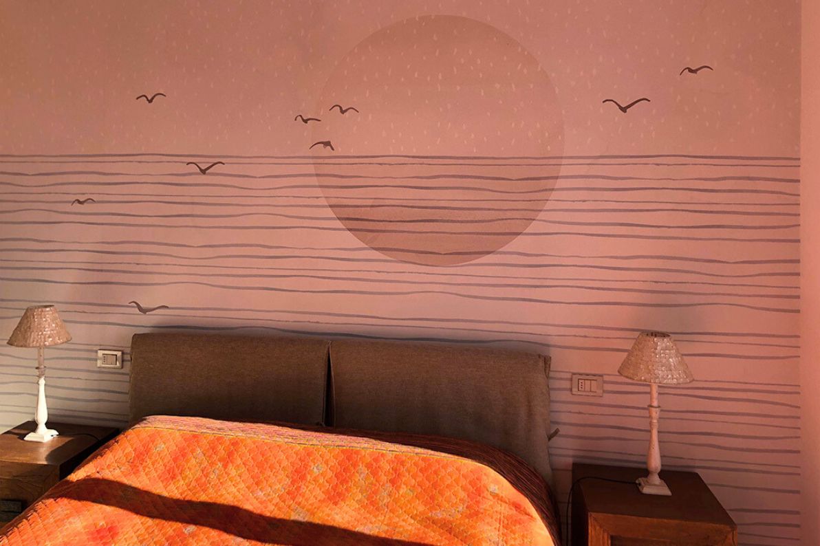 camera da letto casa al mare ambientha