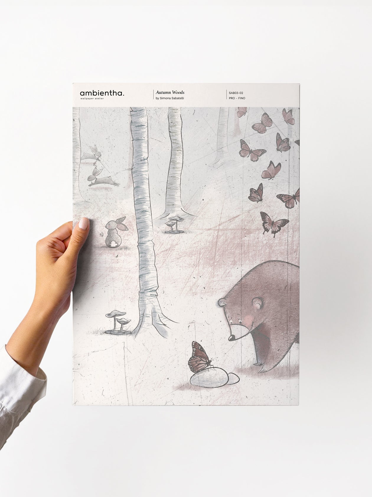 campione carta da parati autumn woods