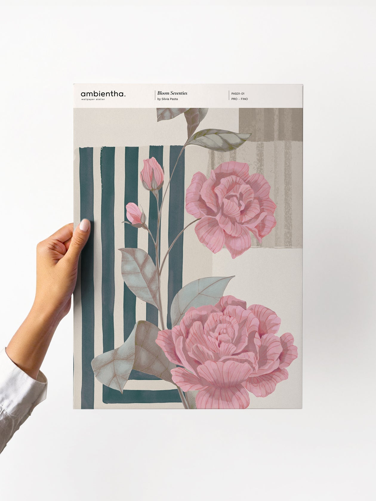 campione carta da parati bloom seventies