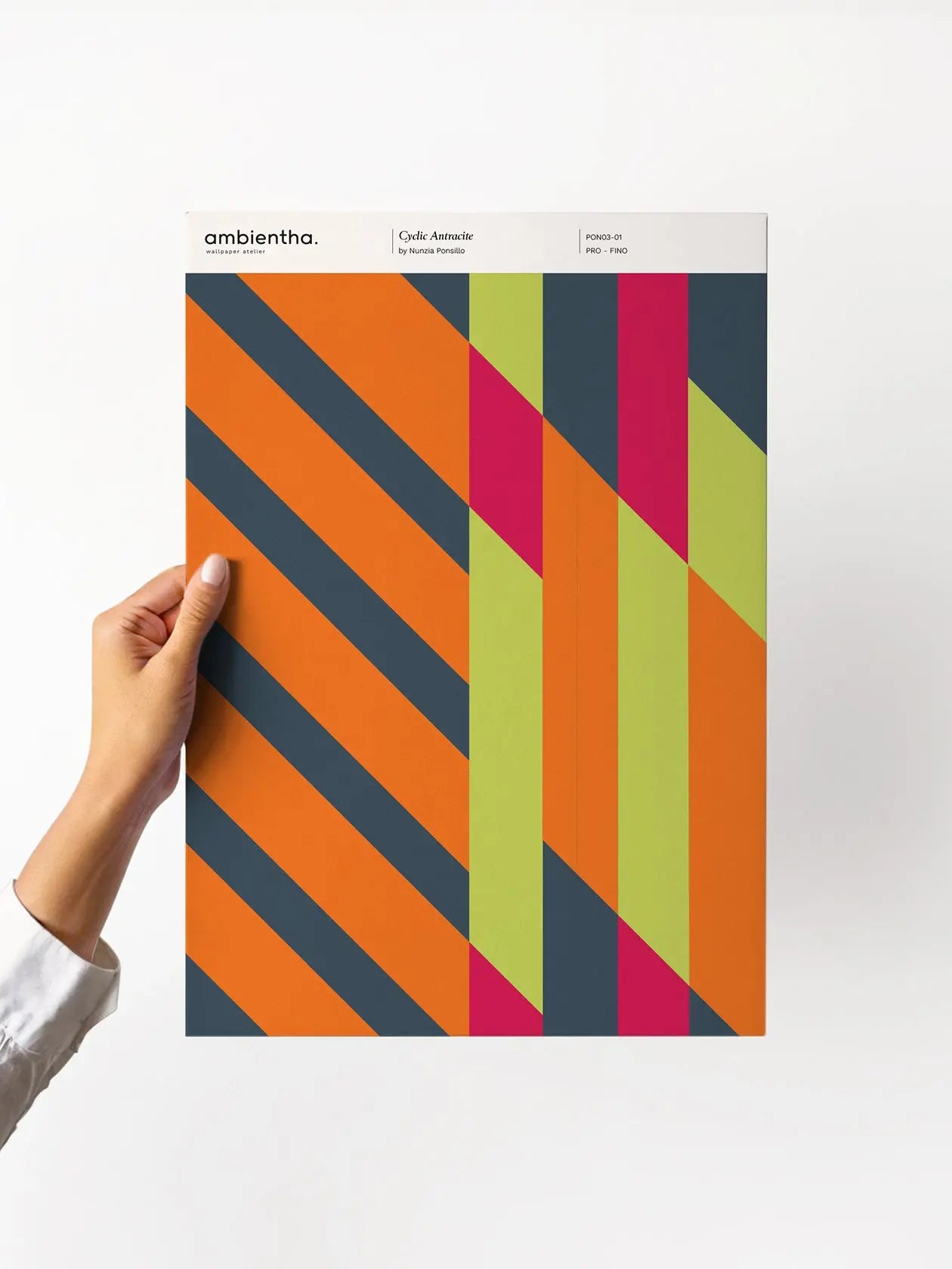 campione carta da parati cyclic antracite