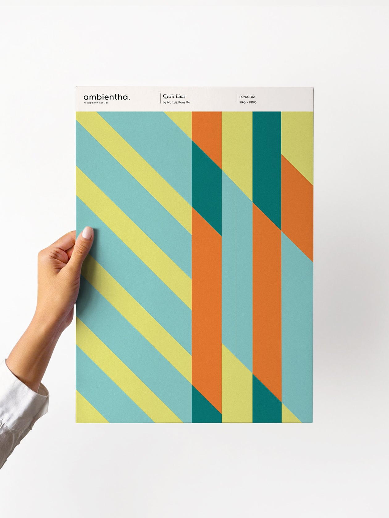 campione carta da parati cyclic lime