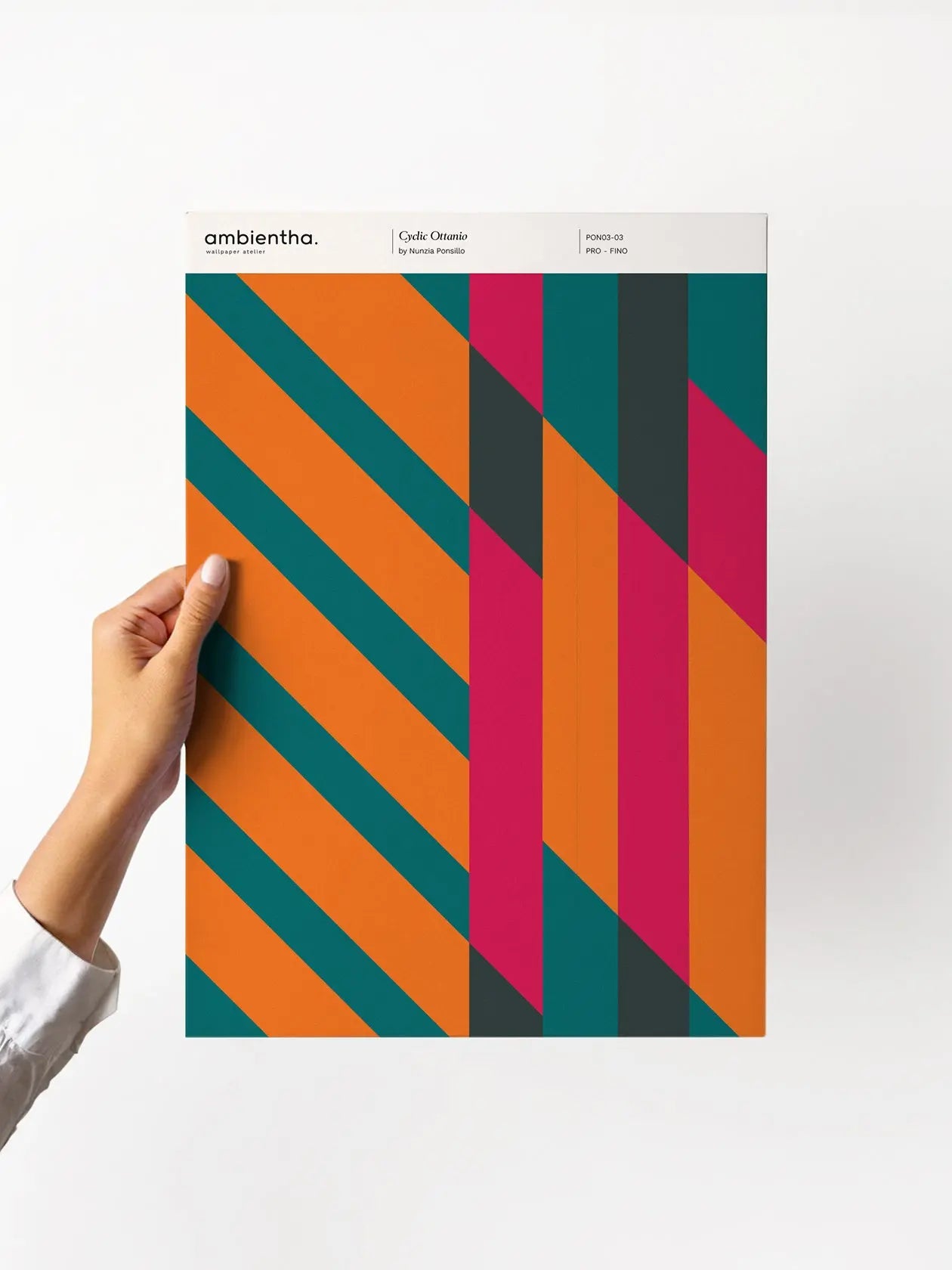 campione carta da parati cyclic ottanio