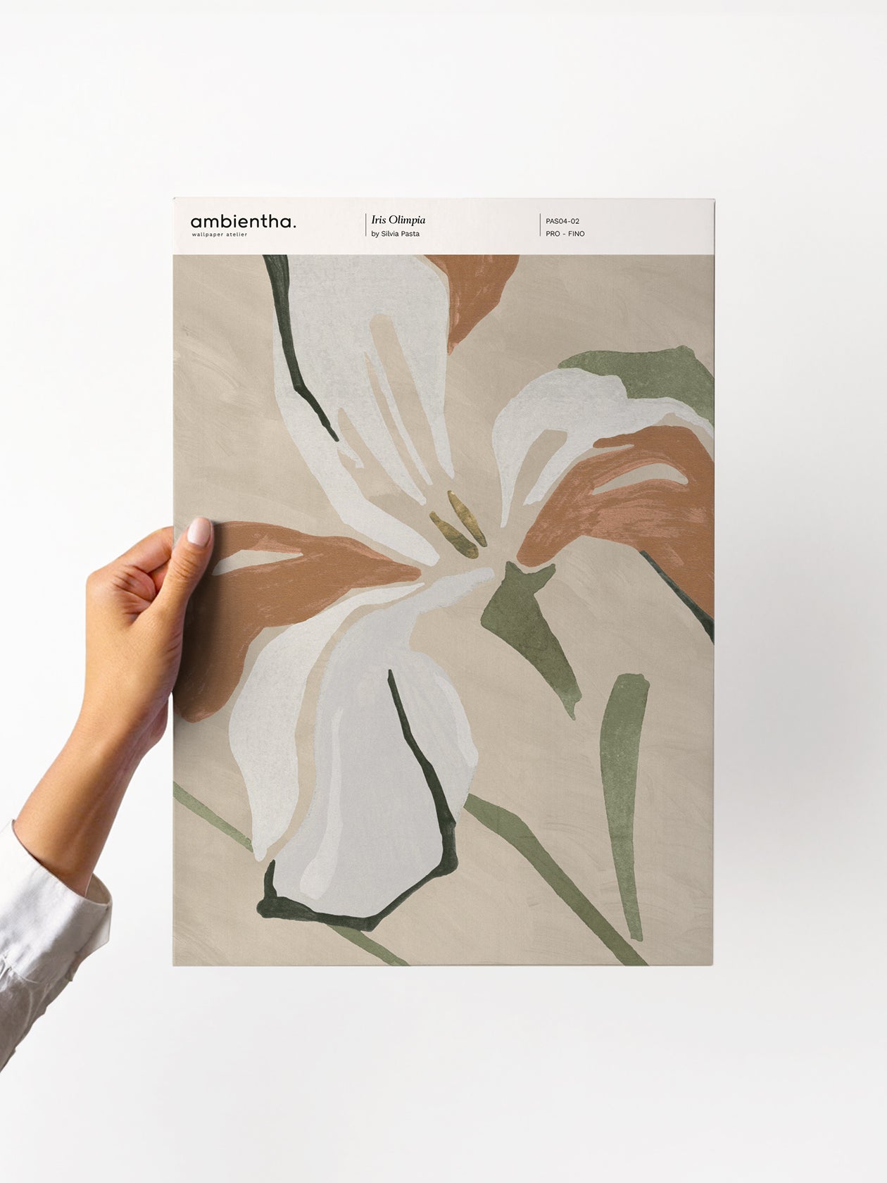 campione carta da parati iris olimpia