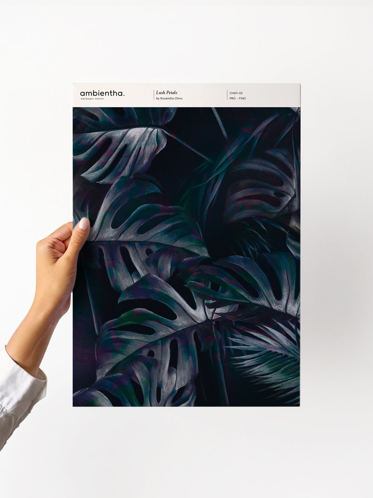 campione carta da parati lush petals