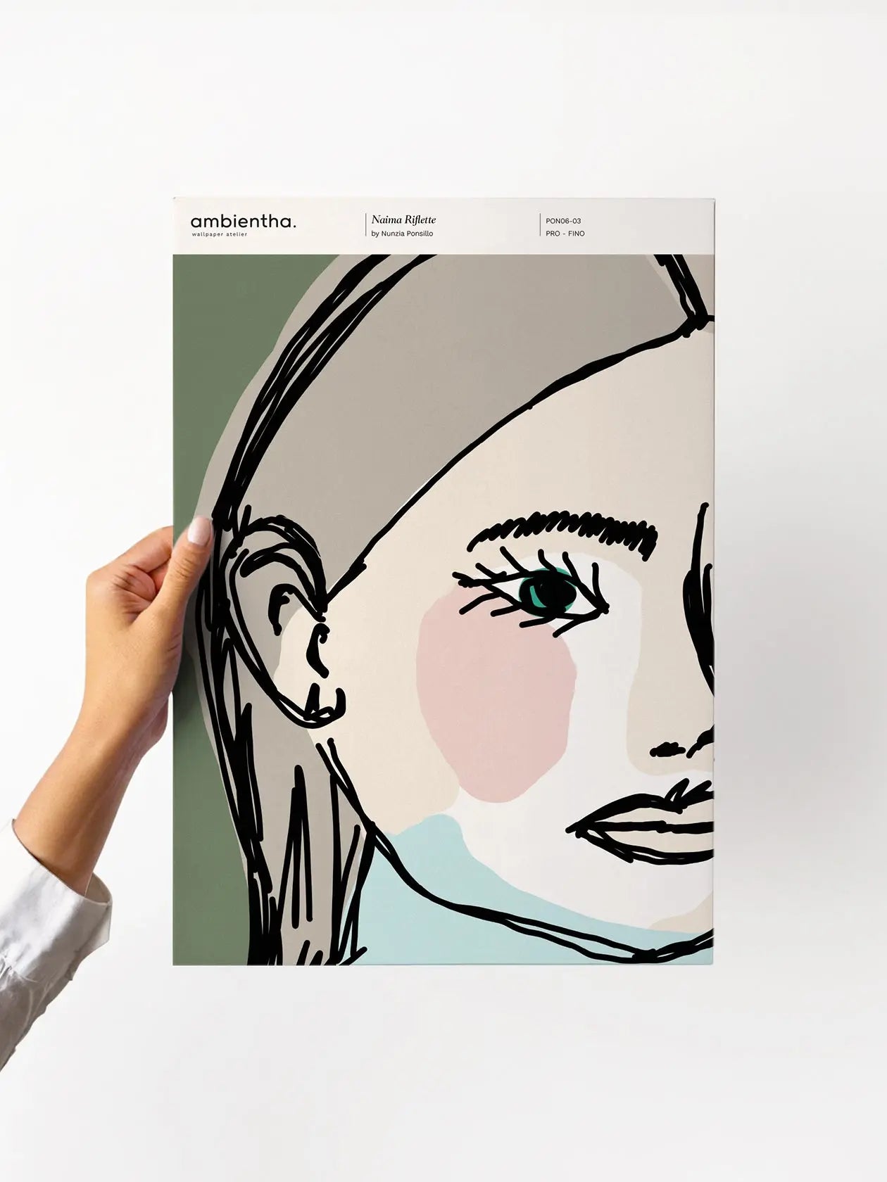 campione carta da parati naima riflette