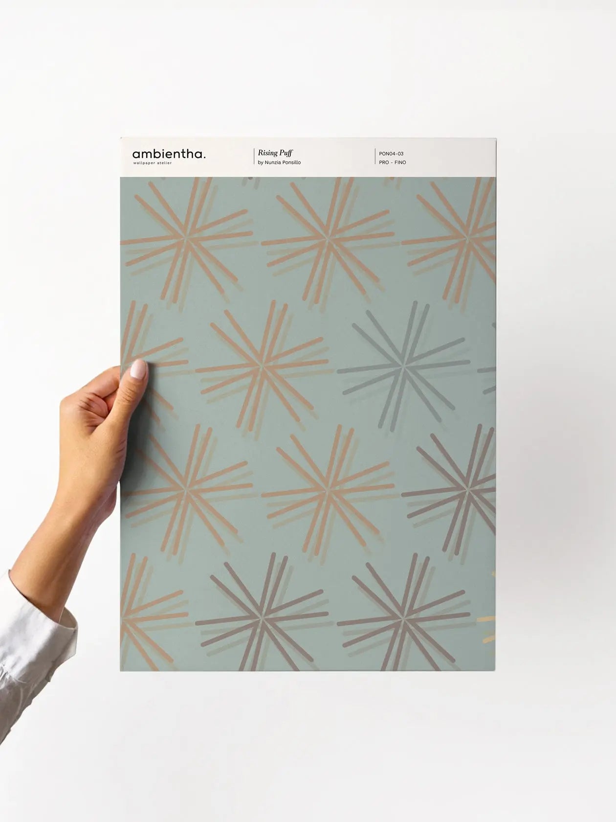 campione carta da parati risi puff