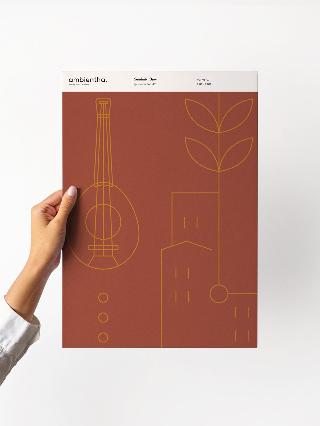 campione carta da parati saudade ouro