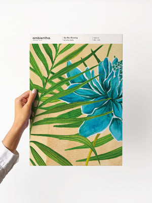 Sky Blue Blooming Sample