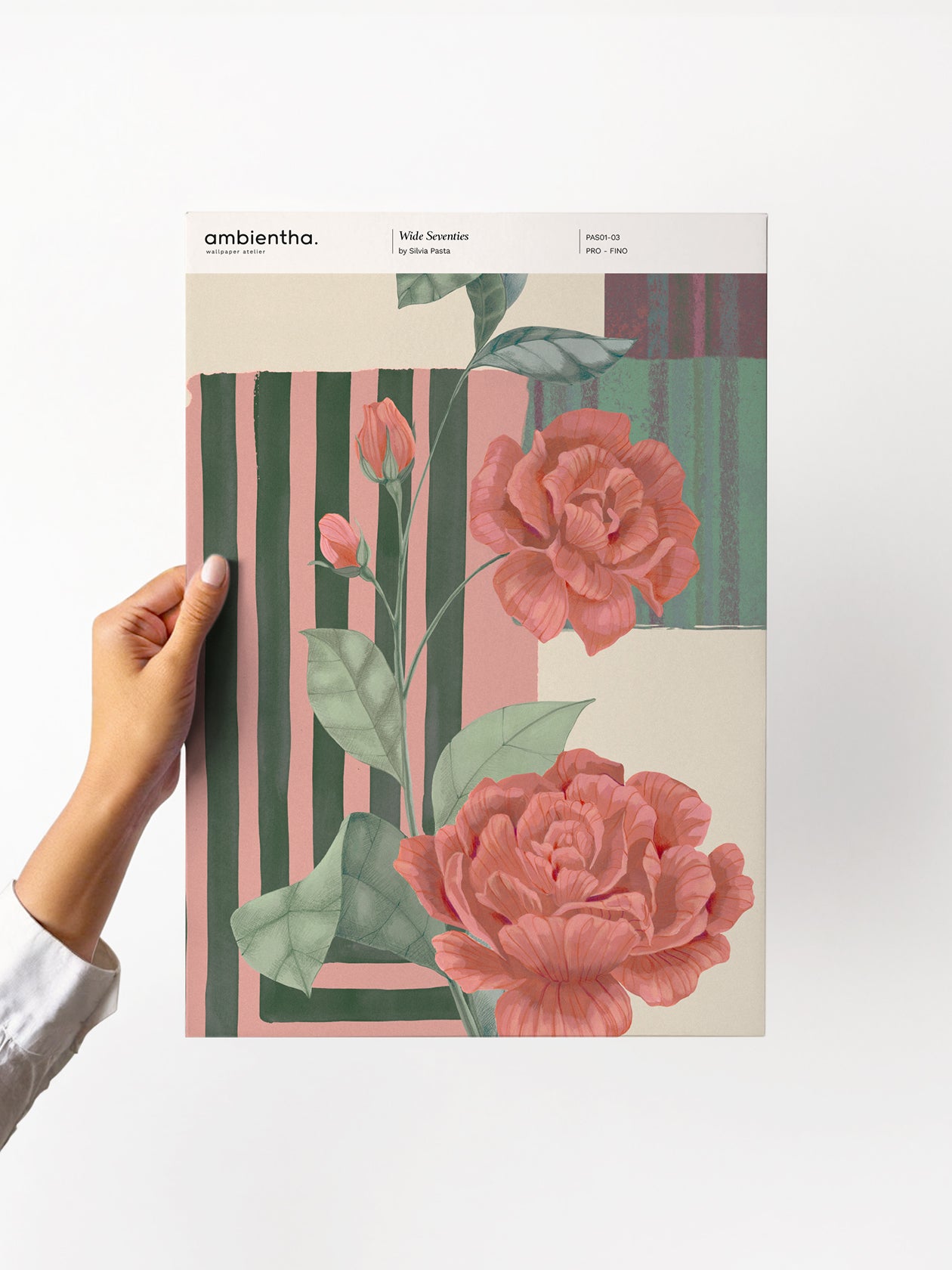 campione carta da parati wide seventies