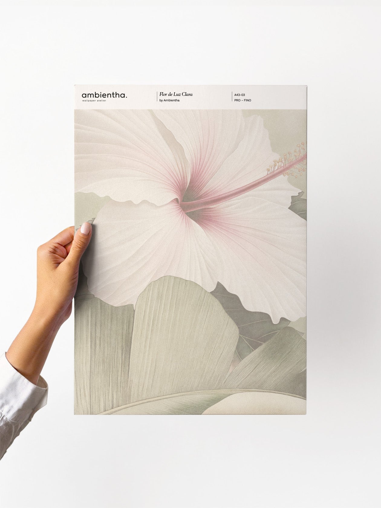 Carta da parati - Campione Flor de Luz Clara - Ambientha