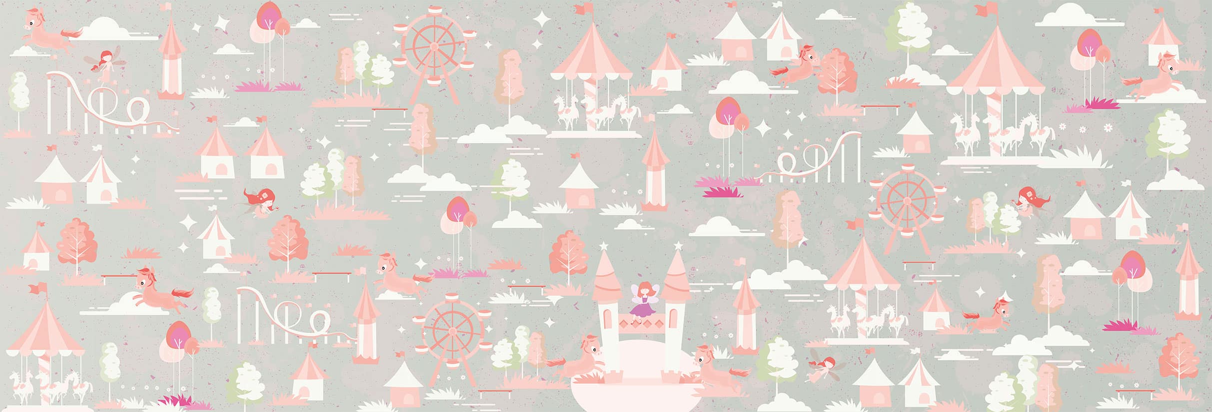carta da parati cameretta bimba my fairytale lorena nicolosi