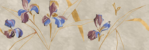 carta da parati oro beige