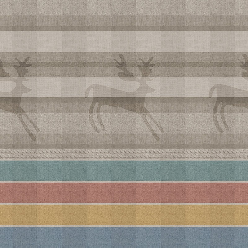 Carta da parati Cervo design by Ambientha with Atelier Giuliano&Giusy Marelli