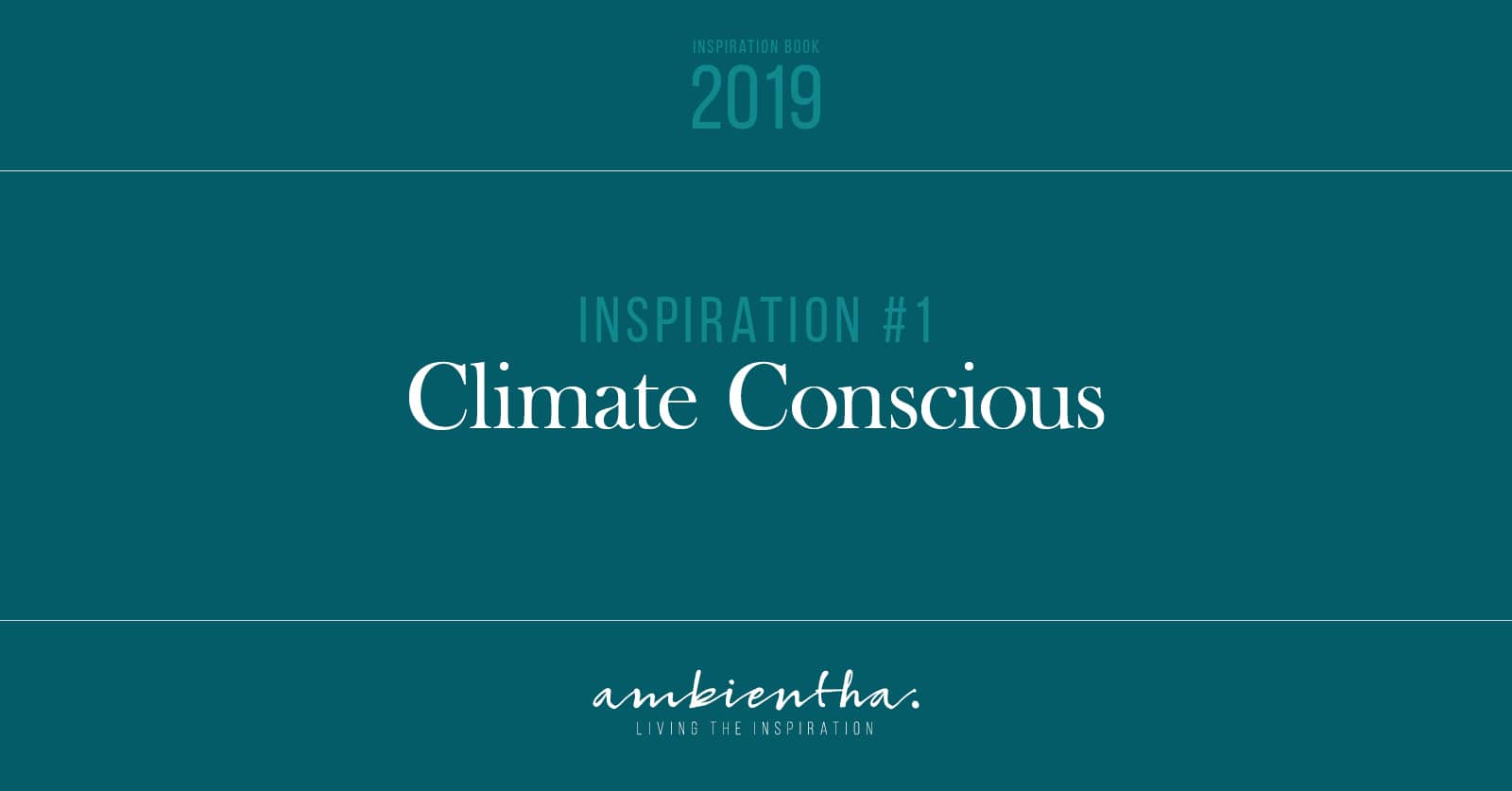 Inspiration Book 2019: Climate Conscious Image