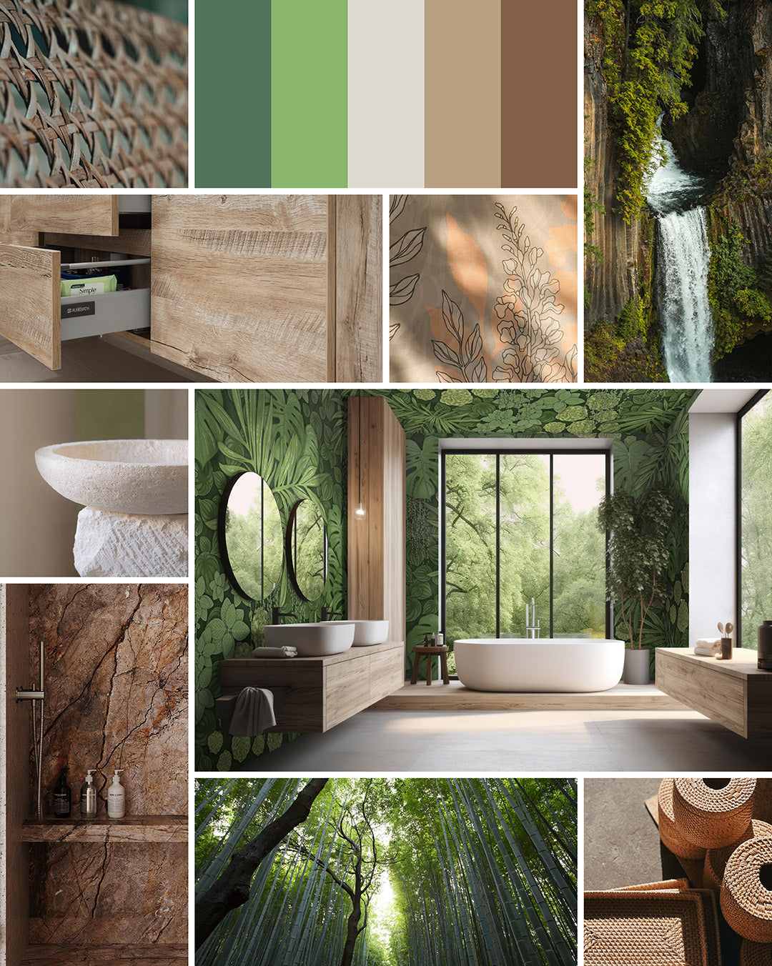 Biophilic design per il bagno: progettare con la natura Image