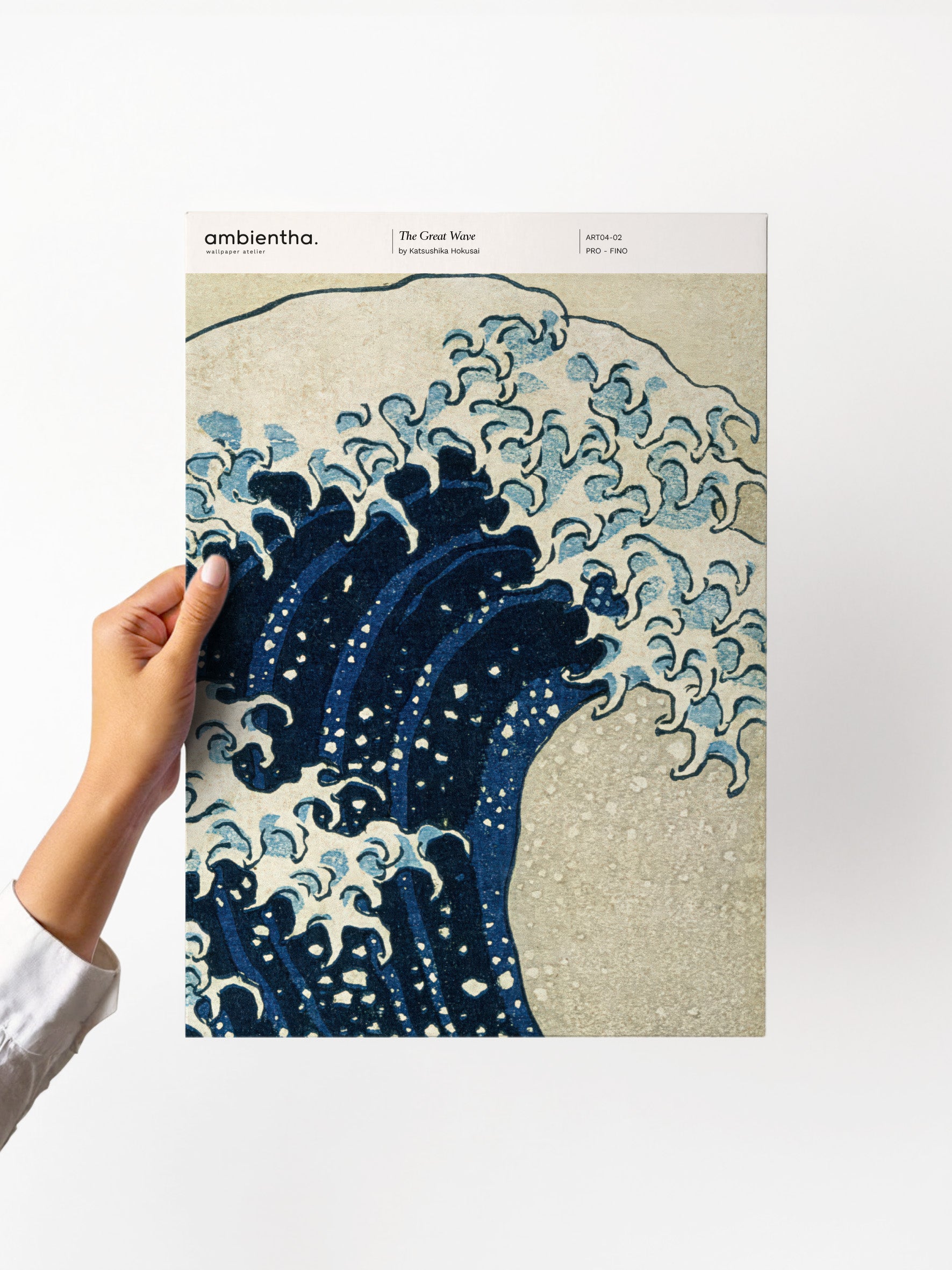campione carta da parati the great wave