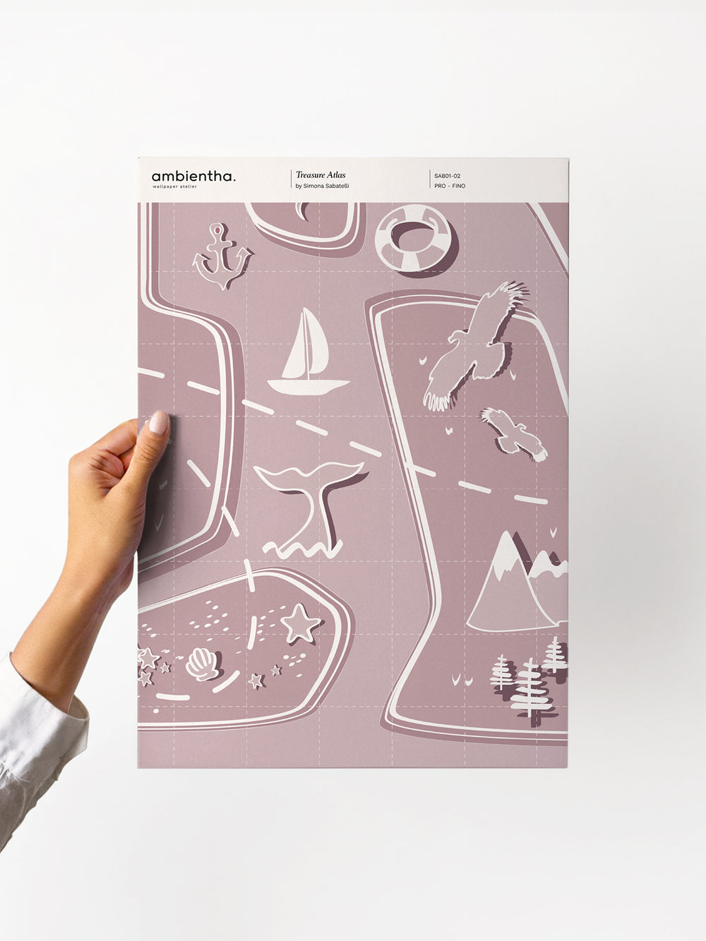 campione carta da parati treasure atlas