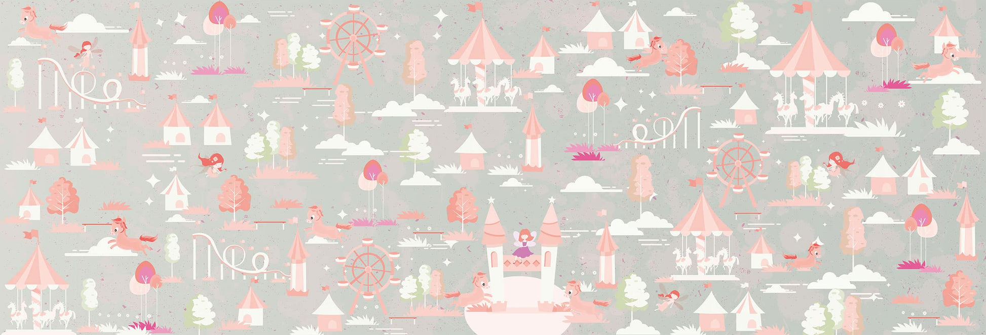 carta da parati cameretta bimba my fairytale lorena nicolosi