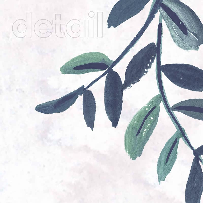 carta da parati piante Blue Greenery