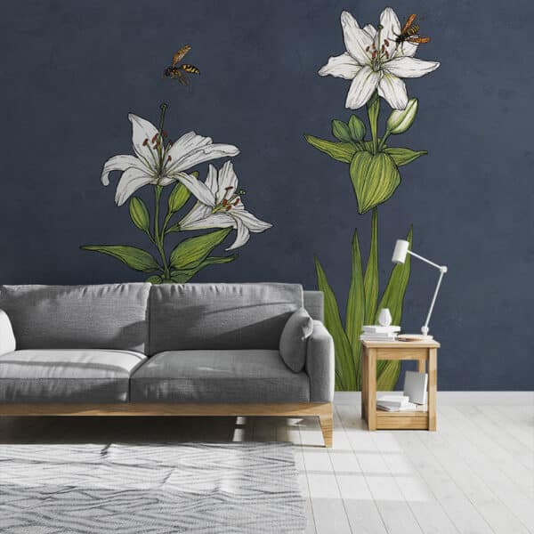 fiori grandi wallpaper flying lily